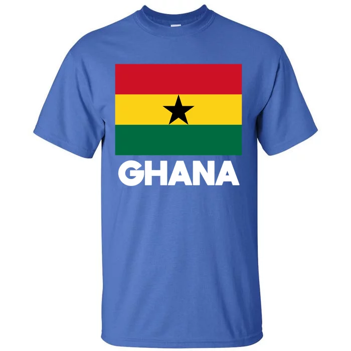 Ghana Ghanaian Heart Love Proud Melanin Flag Gift Tall T-Shirt