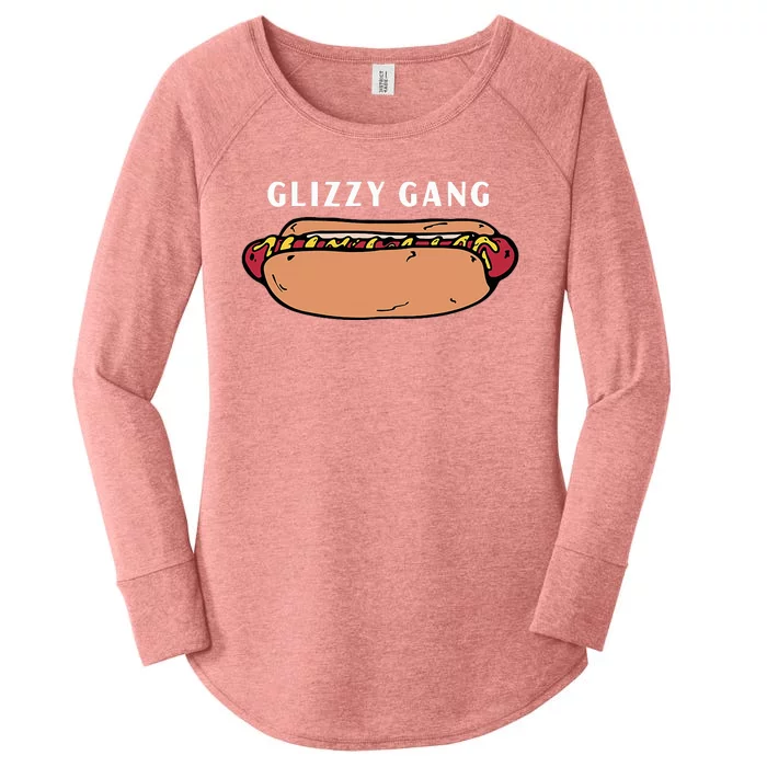 Glizzy Gang Hotdog Funny Women's Perfect Tri Tunic Long Sleeve Shirt