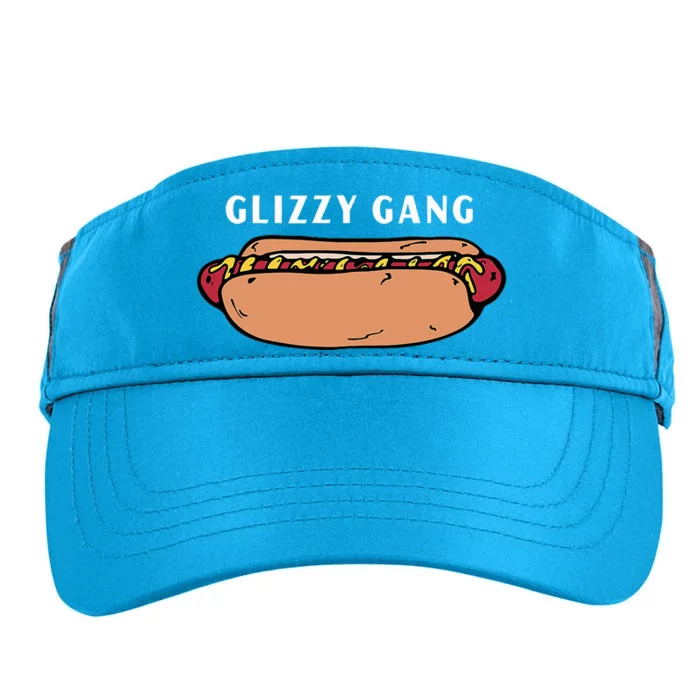 Glizzy Gang Hotdog Funny Adult Drive Performance Visor