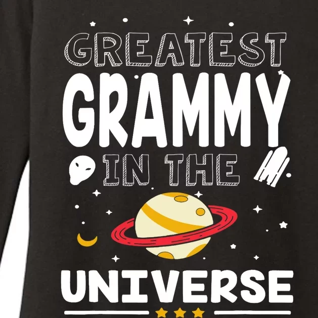 Greatest Grammy In The Universe Science Spaceship Family Womens CVC Long Sleeve Shirt