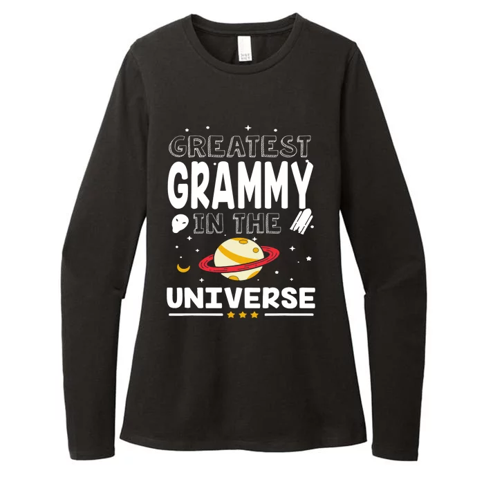 Greatest Grammy In The Universe Science Spaceship Family Womens CVC Long Sleeve Shirt