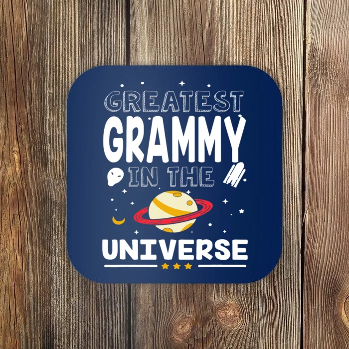 Greatest Grammy In The Universe Science Spaceship Family Coaster