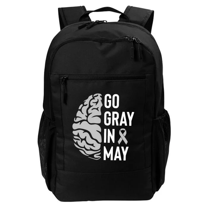 Go Gray In May Brain Tumor Awareness Daily Commute Backpack