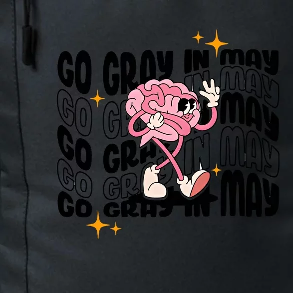 Go Gray In May Brain Tumor Awareness Nurse Brain Mental Brain Cancer Patients Daily Commute Backpack