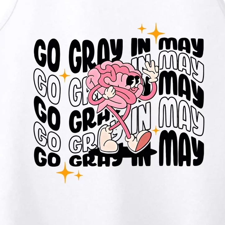 Go Gray In May Brain Tumor Awareness Nurse Brain Mental Brain Cancer Patients Performance Tank