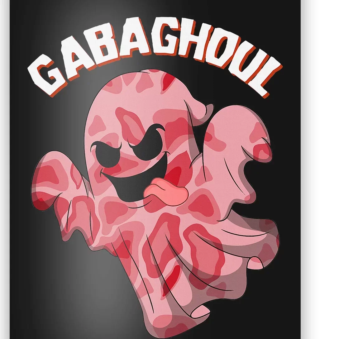 Gabaghoul Ghost Italian Ham Halloween Gabagool Parody Poster