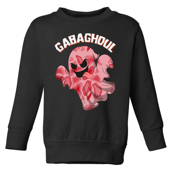 Gabaghoul Ghost Italian Ham Halloween Gabagool Parody Toddler Sweatshirt