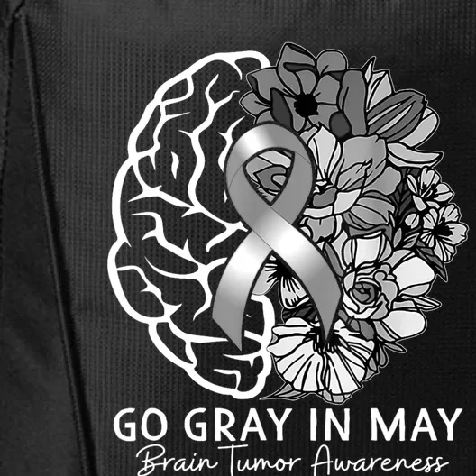 Go Gray In May Brain Tumor Awareness In May City Backpack