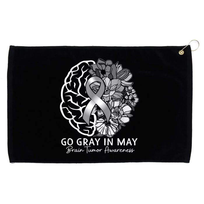 Go Gray In May Brain Tumor Awareness In May Grommeted Golf Towel