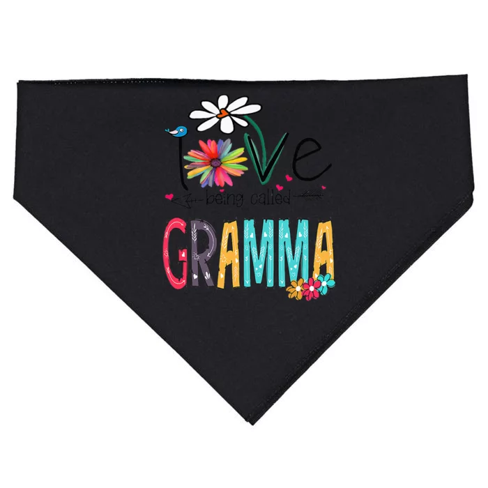 Gramma Gift I Love Being Called Mother's Day USA-Made Doggie Bandana