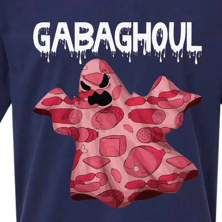 Gabaghoul Ghost Italian Funny Halloween Gabagool Gift Sueded Cloud Jersey T-Shirt