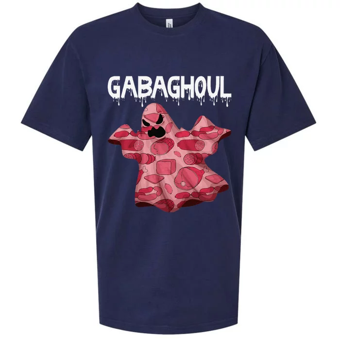 Gabaghoul Ghost Italian Funny Halloween Gabagool Gift Sueded Cloud Jersey T-Shirt