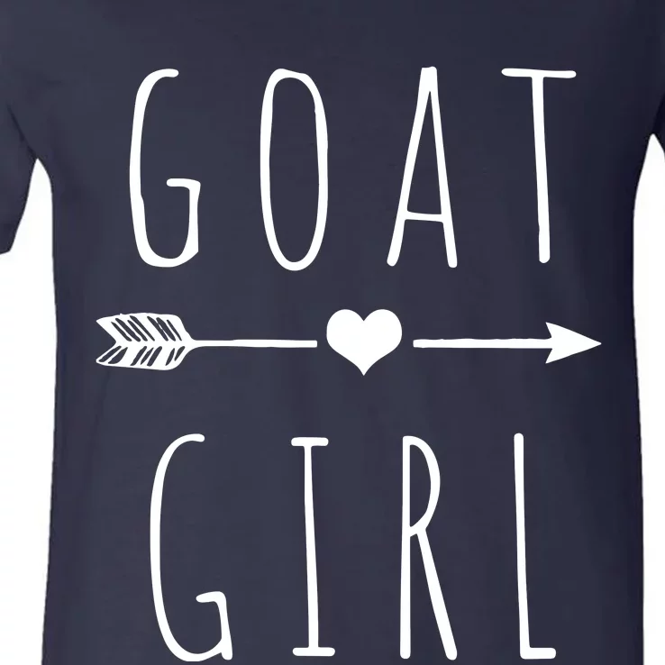 Goat Girl I Love Goats V-Neck T-Shirt