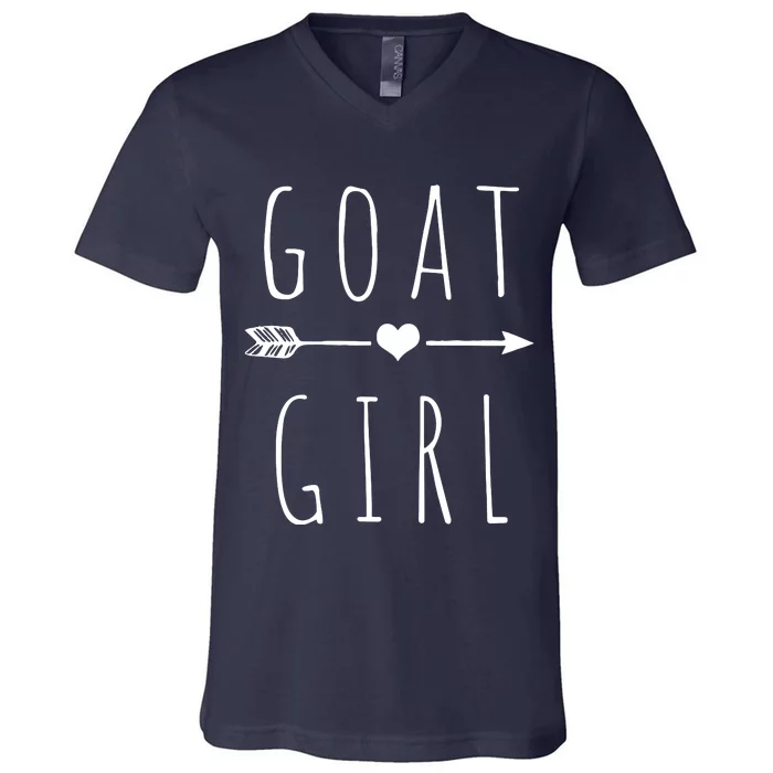 Goat Girl I Love Goats V-Neck T-Shirt