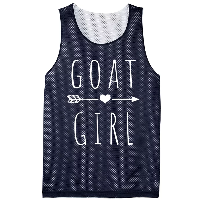 Goat Girl I Love Goats Mesh Reversible Basketball Jersey Tank