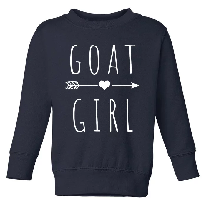 Goat Girl I Love Goats Toddler Sweatshirt