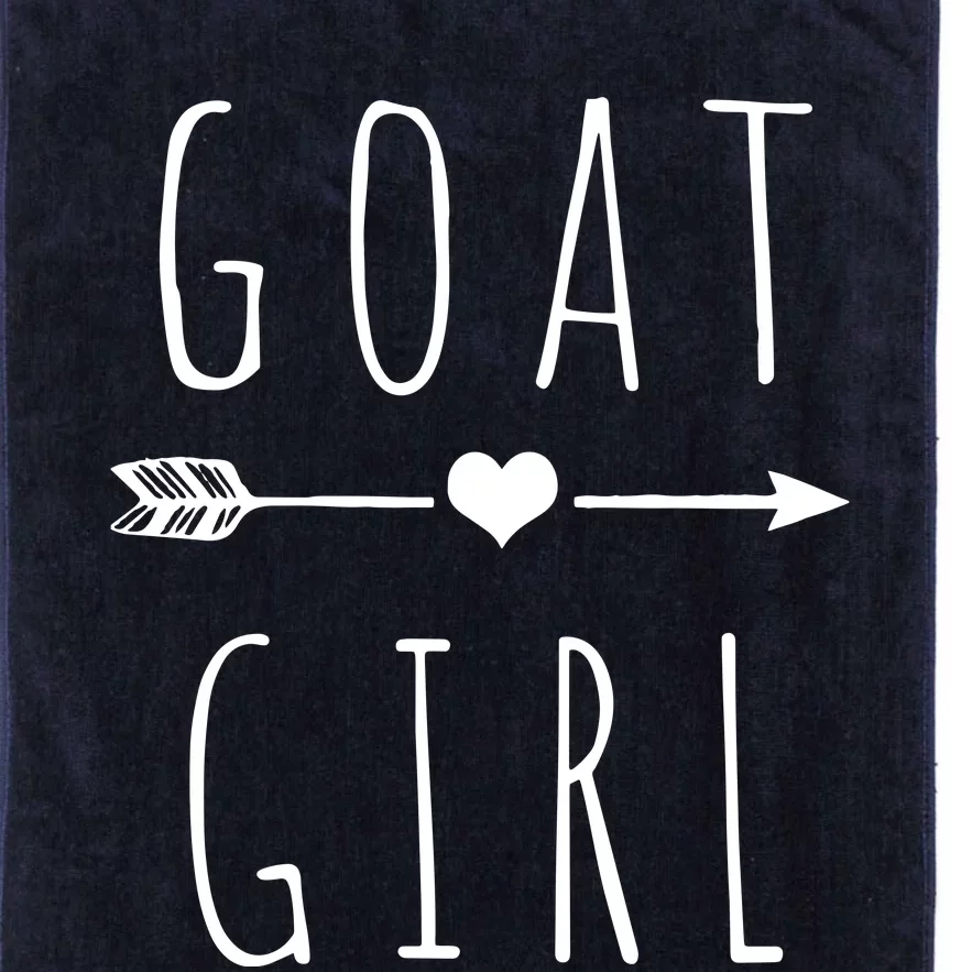 Goat Girl I Love Goats Platinum Collection Golf Towel