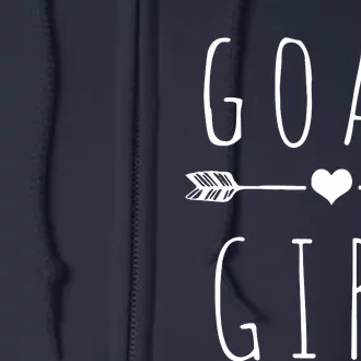 Goat Girl I Love Goats Full Zip Hoodie