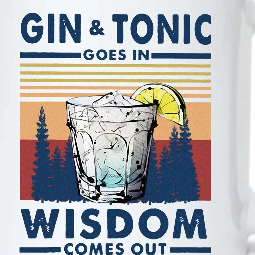 Gin Goes In Wisdom Comes Out And Tonic Black Color Changing Mug