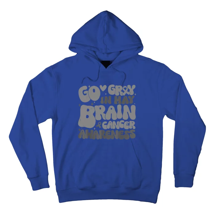 Go Gray In May Brain Cancer Awareness Gift Hoodie