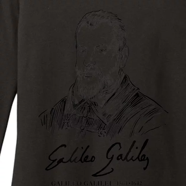 Galileo Galilei Italian Astronomer Astronomy Science Womens CVC Long Sleeve Shirt