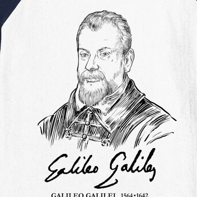 Galileo Galilei Italian Astronomer Astronomy Science Baseball Sleeve Shirt