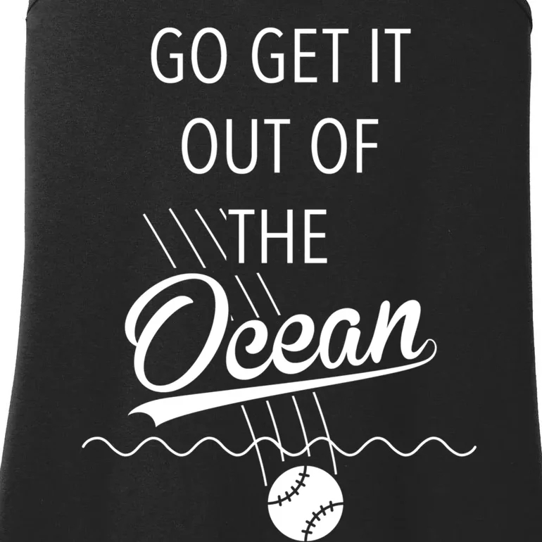 Go Get It Out of the Ocean Blue Ladies Essential Tank