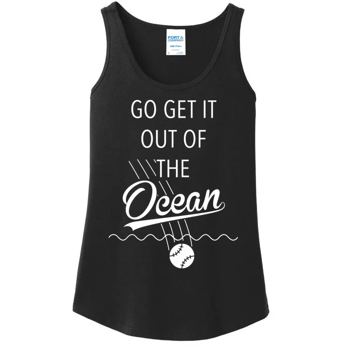 Go Get It Out of the Ocean Blue Ladies Essential Tank