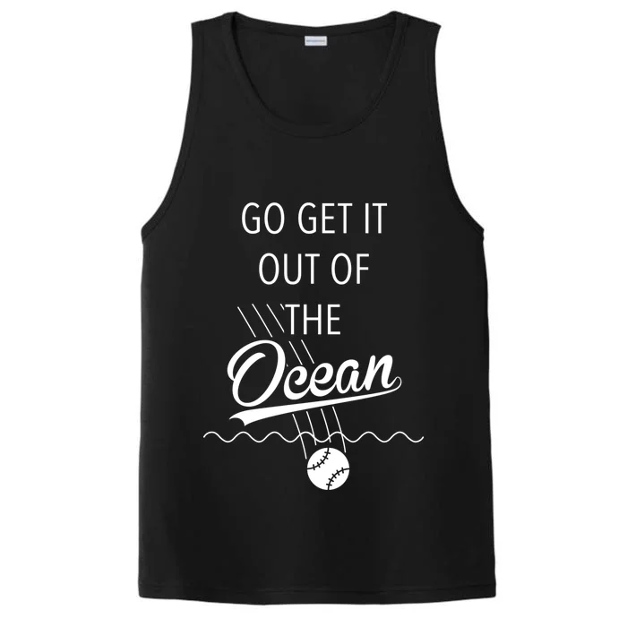 Go Get It Out of the Ocean Blue Performance Tank