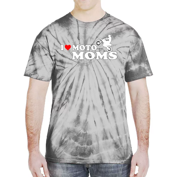 Great Gift I Love Moto Moms Tie-Dye T-Shirt