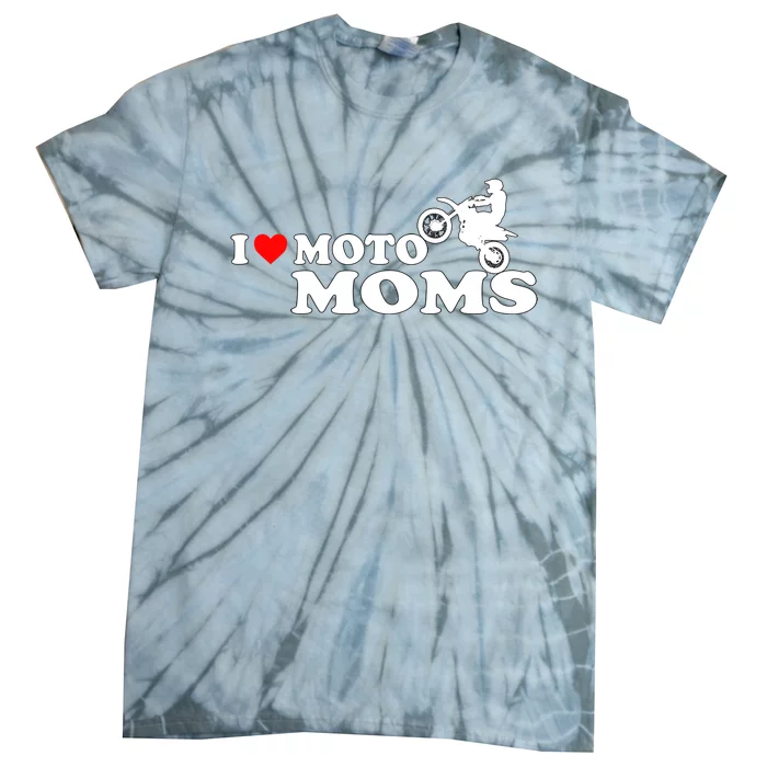 Great Gift I Love Moto Moms Tie-Dye T-Shirt