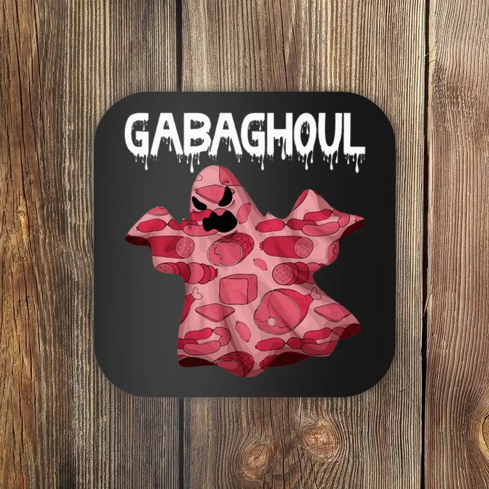 Gabaghoul Ghost Italian Funny Halloween Gabagool Coaster