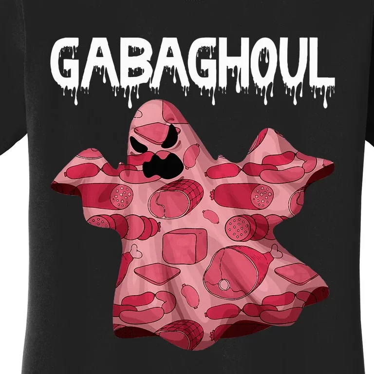 Gabaghoul Ghost Italian Funny Halloween Gabagool Women's T-Shirt