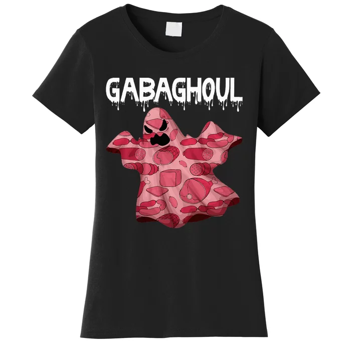 Gabaghoul Ghost Italian Funny Halloween Gabagool Women's T-Shirt