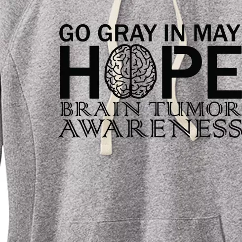 Go Gray In May Brain Cancer Women's Fleece Hoodie