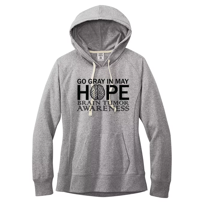 Go Gray In May Brain Cancer Women's Fleece Hoodie