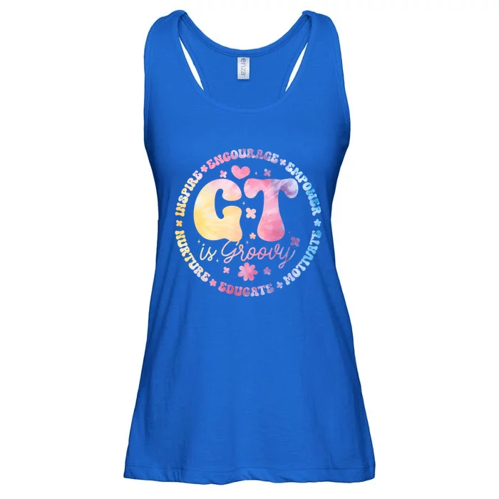 Gifted Gt Is Groovy Teacher Appreciation Week Back To School Great Gift Ladies Essential Flowy Tank