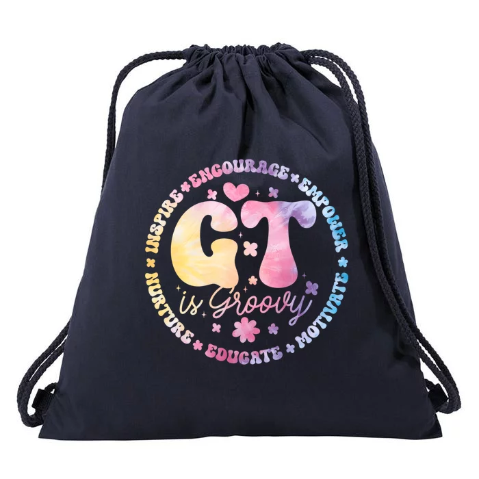 Gifted Gt Is Groovy Teacher Appreciation Week Back To School Great Gift Drawstring Bag