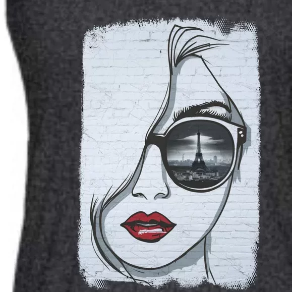 Graffiti Girl In Paris Ladies Essential Flowy Tank