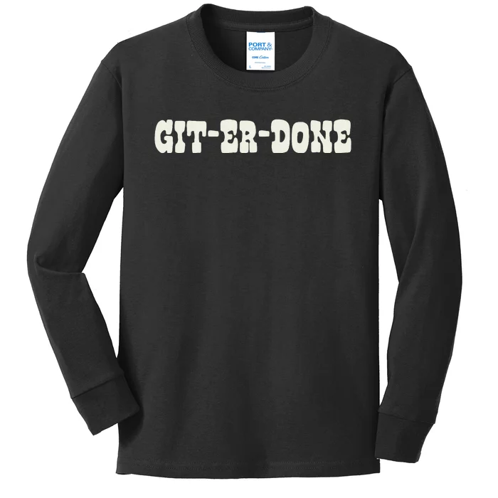 Giterdone Kids Long Sleeve Shirt