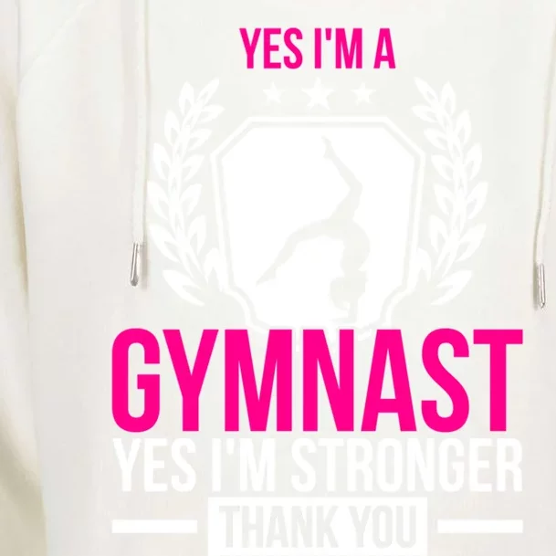 Gymnast Gift Idea Athlete Quote Gymnastics Gift Womens Funnel Neck Pullover Hood