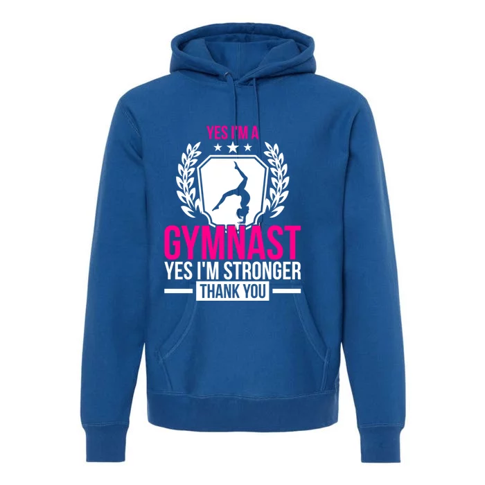 Gymnast Gift Idea Athlete Quote Gymnastics Gift Premium Hoodie