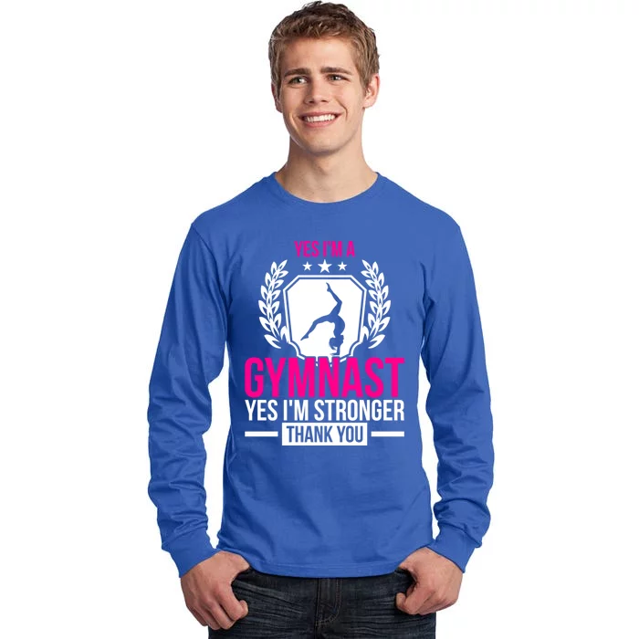 Gymnast Gift Idea Athlete Quote Gymnastics Gift Tall Long Sleeve T-Shirt