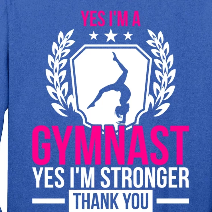 Gymnast Gift Idea Athlete Quote Gymnastics Gift Tall Long Sleeve T-Shirt