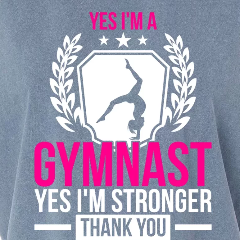 Gymnast Gift Idea Athlete Quote Gymnastics Gift Garment-Dyed Women's Muscle Tee