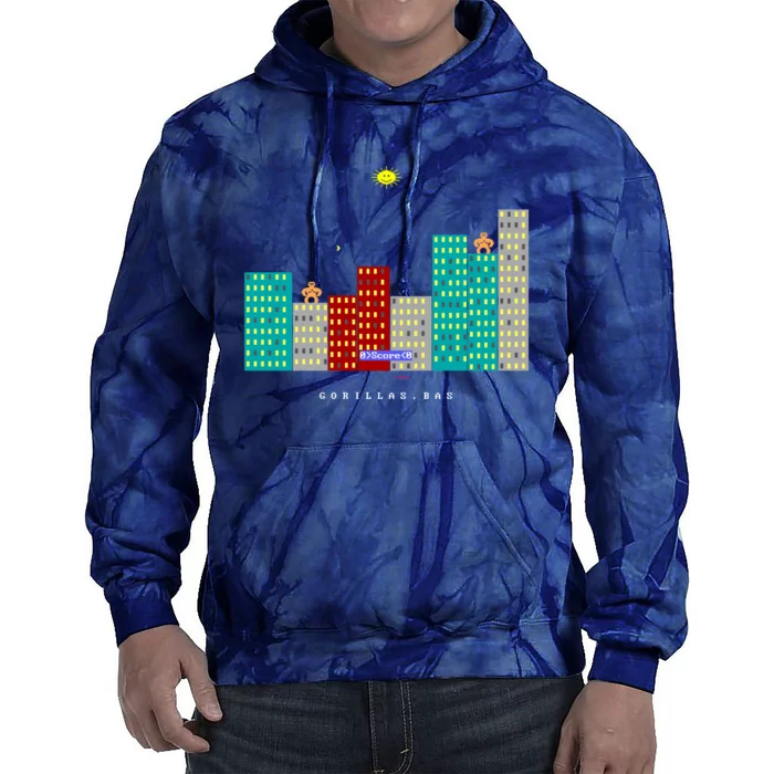 Gorillas.Bas Game In Qbasic Or Quickbasic Fanart Tie Dye Hoodie