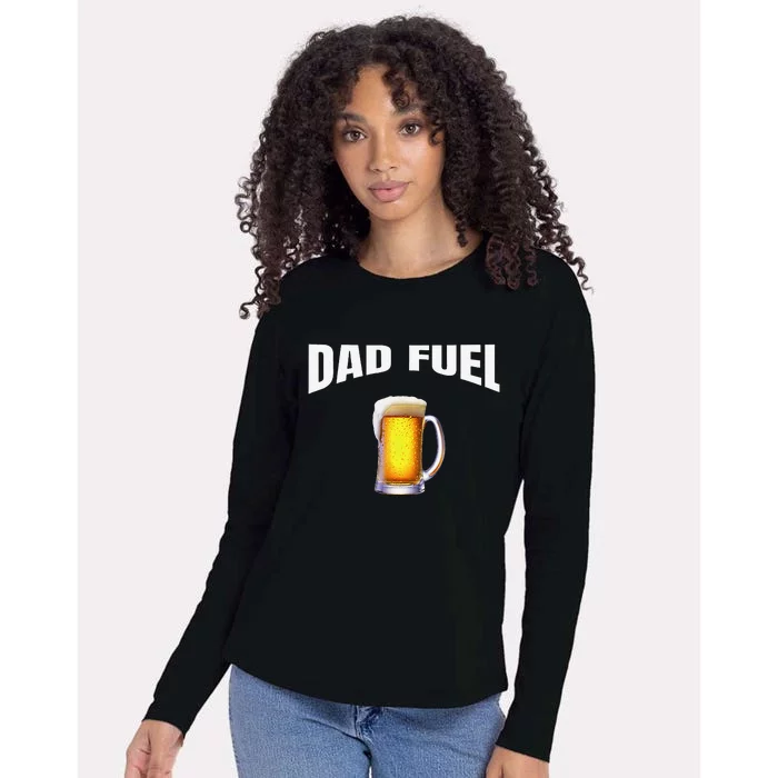 Great Gift Idea Fathers Day Birthday Dad Fuel Fun Funny Womens Cotton Relaxed Long Sleeve T-Shirt