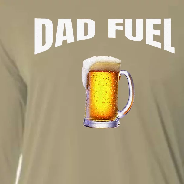 Great Gift Idea Fathers Day Birthday Dad Fuel Fun Funny Cooling Performance Long Sleeve Crew