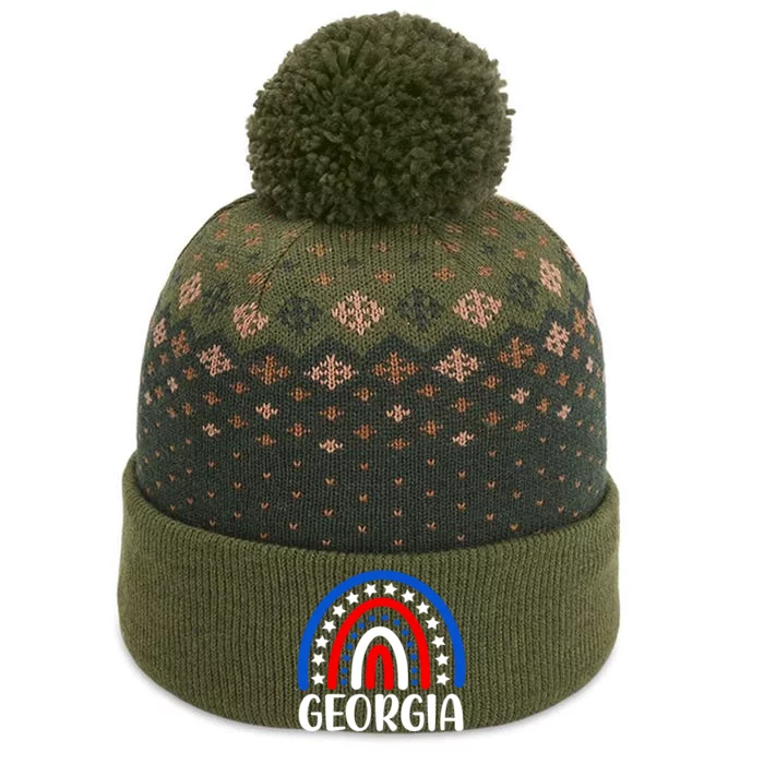 Georgia Gift I Love Georgia Usa Funny Gift The Baniff Cuffed Pom Beanie