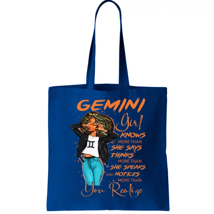 Gemini Girl Knows More Than She Says Tote Bag